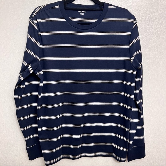 Old Navy Other - Old Navy Men's Blue and White Striped Long Sleeve Tee